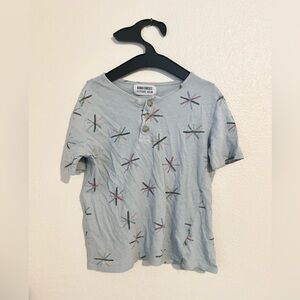 Bobo Choses Kids Star Pattern Tee - Light Blue